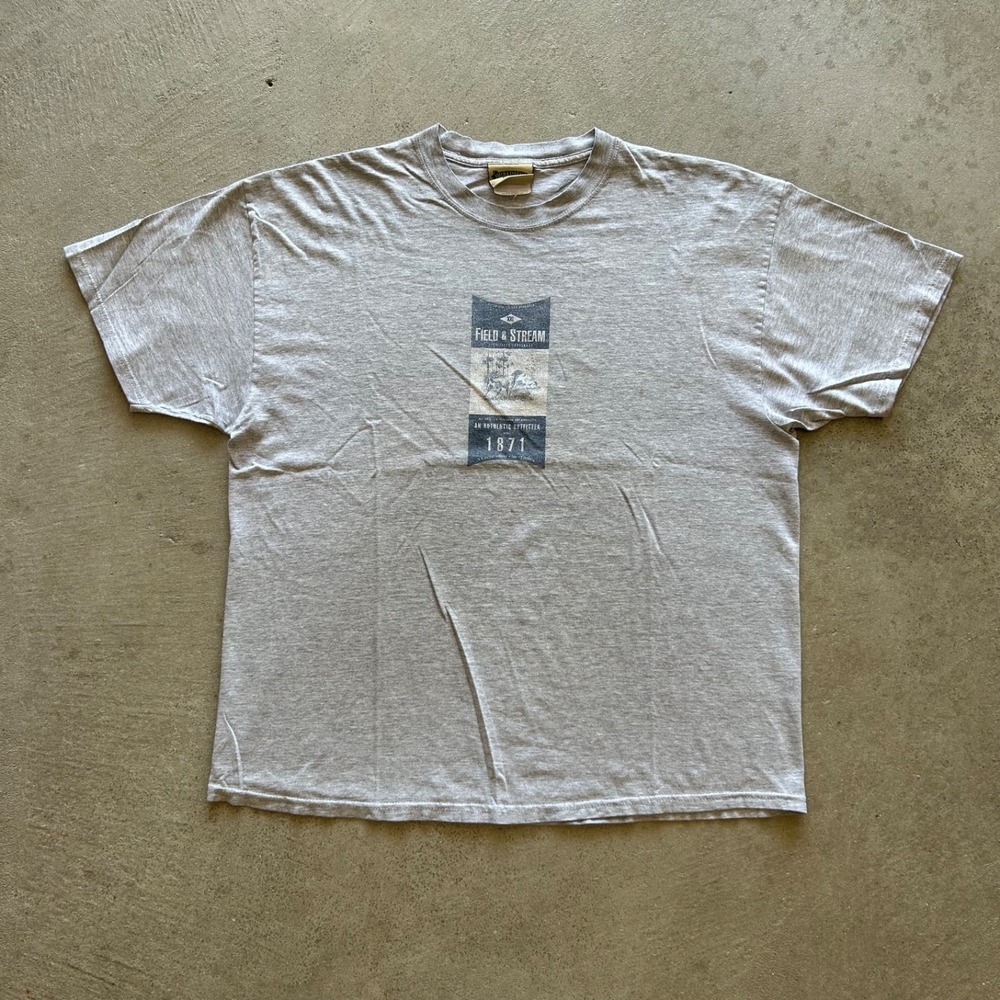 Vintage 90s Field & Stream Shirt Size XL Gray Outdoor Gorpcore‎ Nature